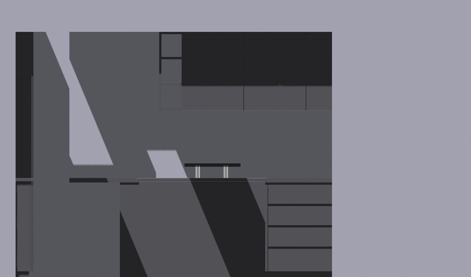 3D study of the cabinet wall