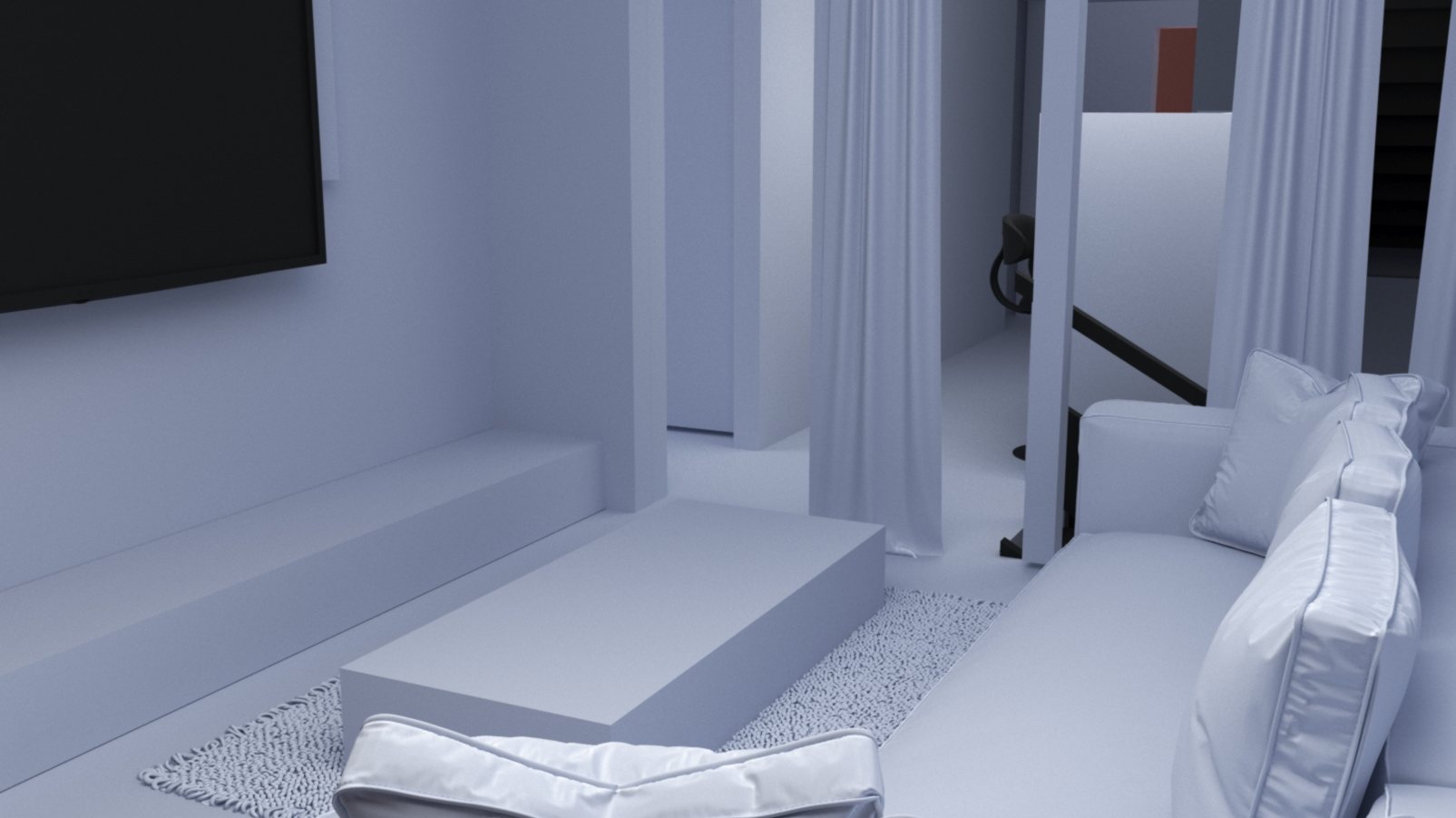 First floor: Lounge by the arched openings