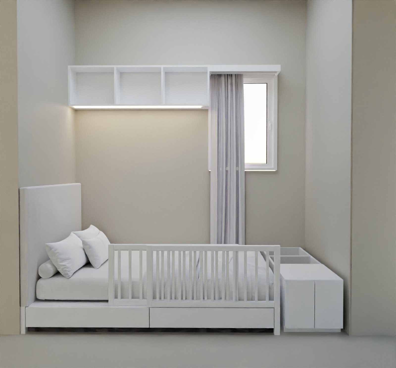 Early study: The same room in light tones